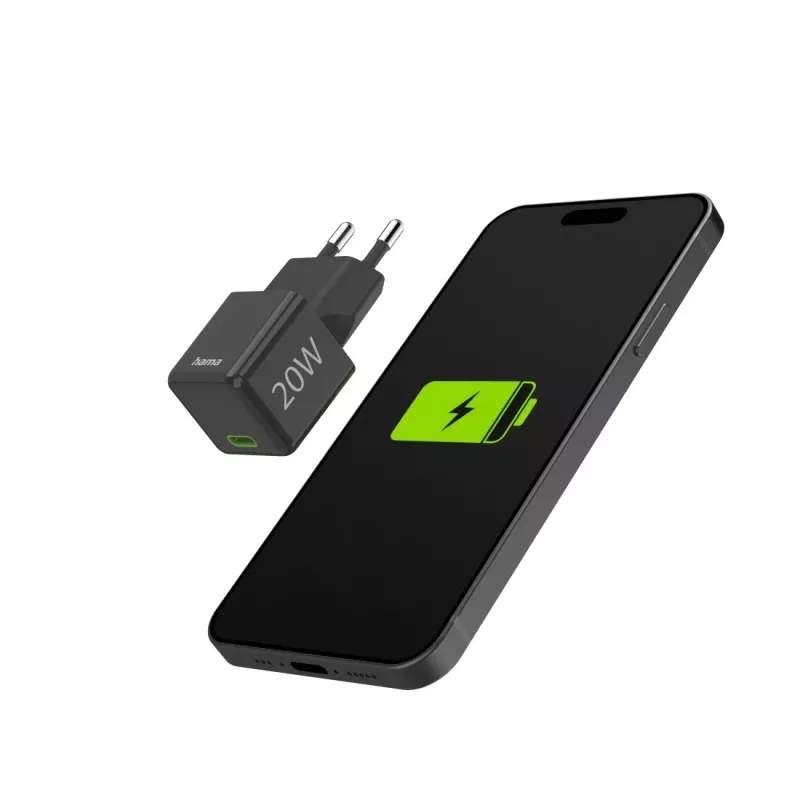 Hama 00201984 greitasis USB-C įkroviklis 20 W juodas