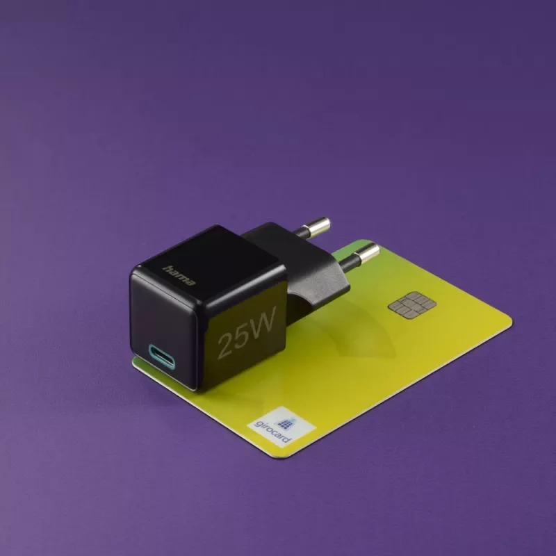 Hama 00201985 USB-C greitasis sieninis įkroviklis 25 W juodas