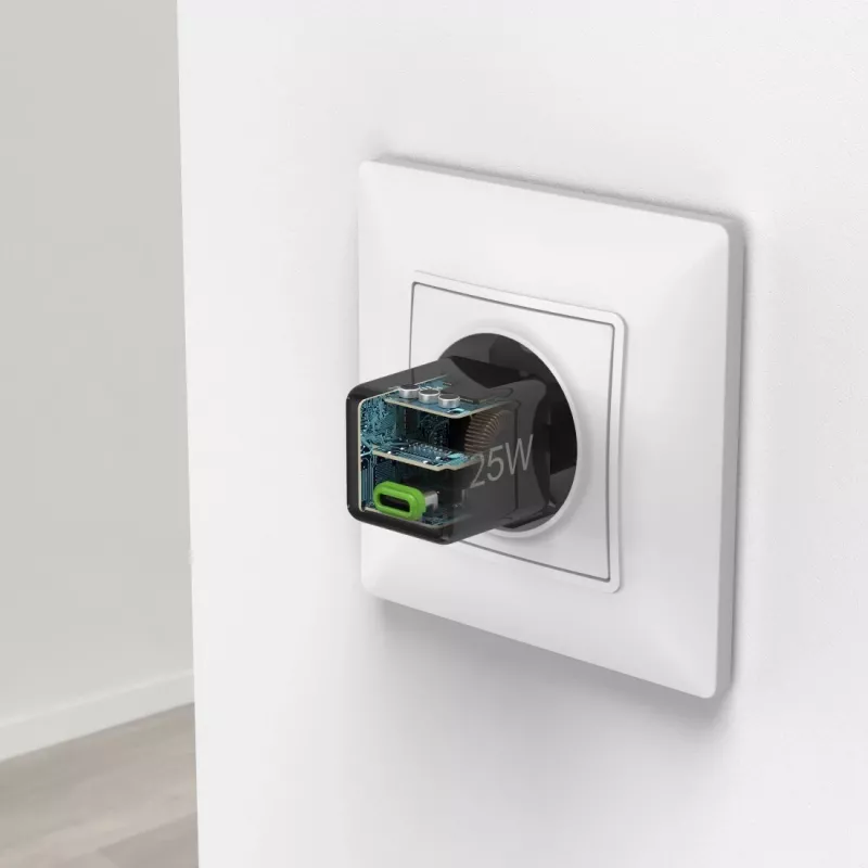 Hama 00201985 USB-C greitasis sieninis įkroviklis 25 W juodas