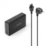 Įkrovimo stotelė HAMA 201977, 240W, 4× USB-C, 1× USB-A, juoda