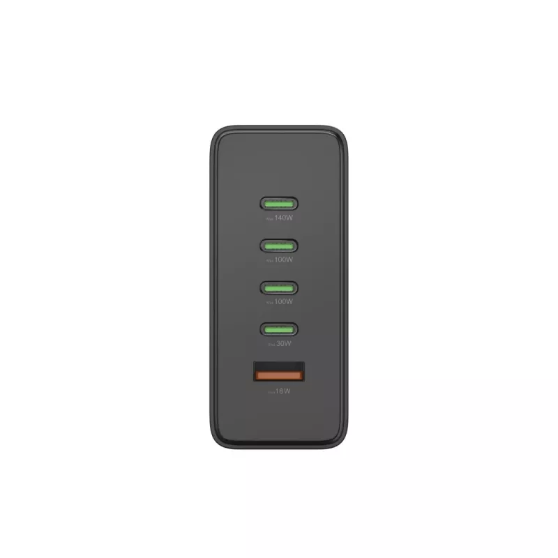 Įkrovimo stotelė HAMA 201977, 240W, 4× USB-C, 1× USB-A, juoda