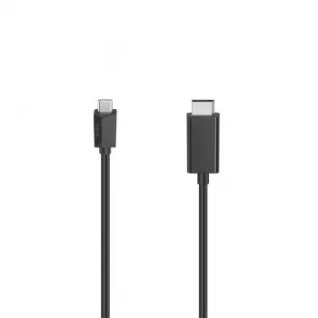 Hama 00200717 vaizdo kabelio adapteris 1,5 m USB Type-C – DisplayPort juodas