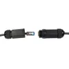 Tinklo laidas LogiLink CQ7033S Cat6a 1 m juodas