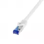 Tinklo laidas LogiLink C6A061S RJ-45 Cat6a 3 m Baltas