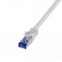 Tinklo laidas LogiLink C6A092S RJ-45 Cat6a 10 m Pilka