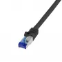 Tinklo kabelis LogiLink C6A113S RJ-45 Cat6a 20 m Juodas