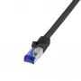 Tinklo kabelis LogiLink C6A123S 30m Cat6a S/FTP Juodas