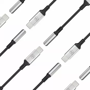 USB-C į 3.5 mm lizdą adapterio laidas 3MK 1 vnt.
