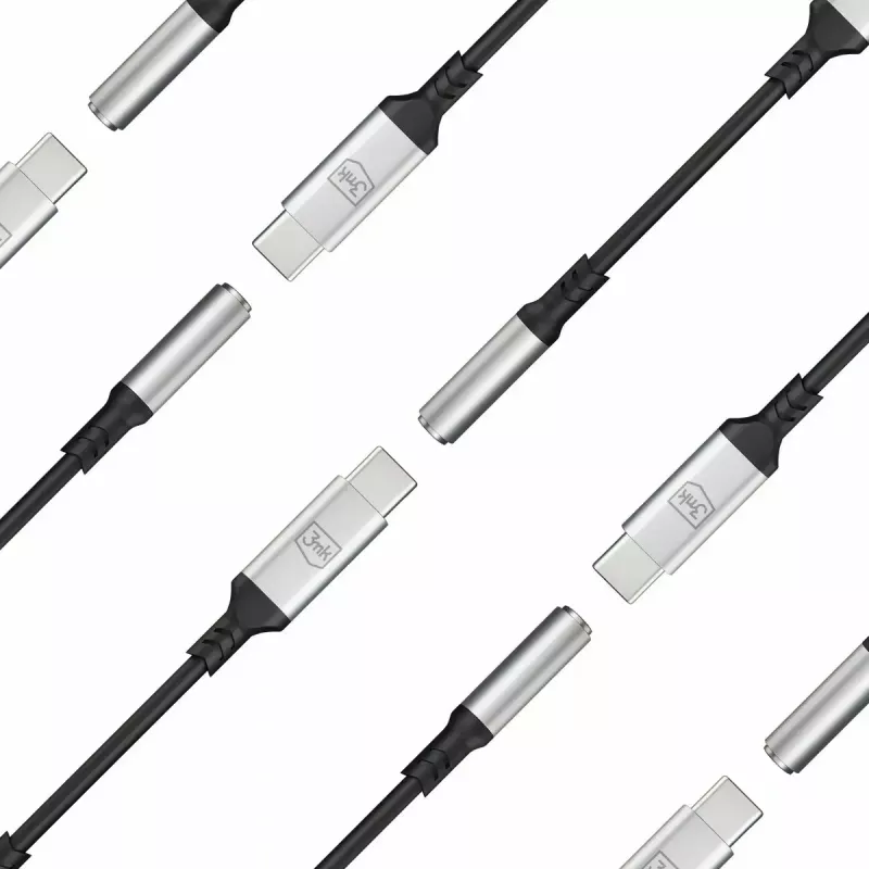 USB-C į 3.5 mm lizdą adapterio laidas 3MK 1 vnt.
