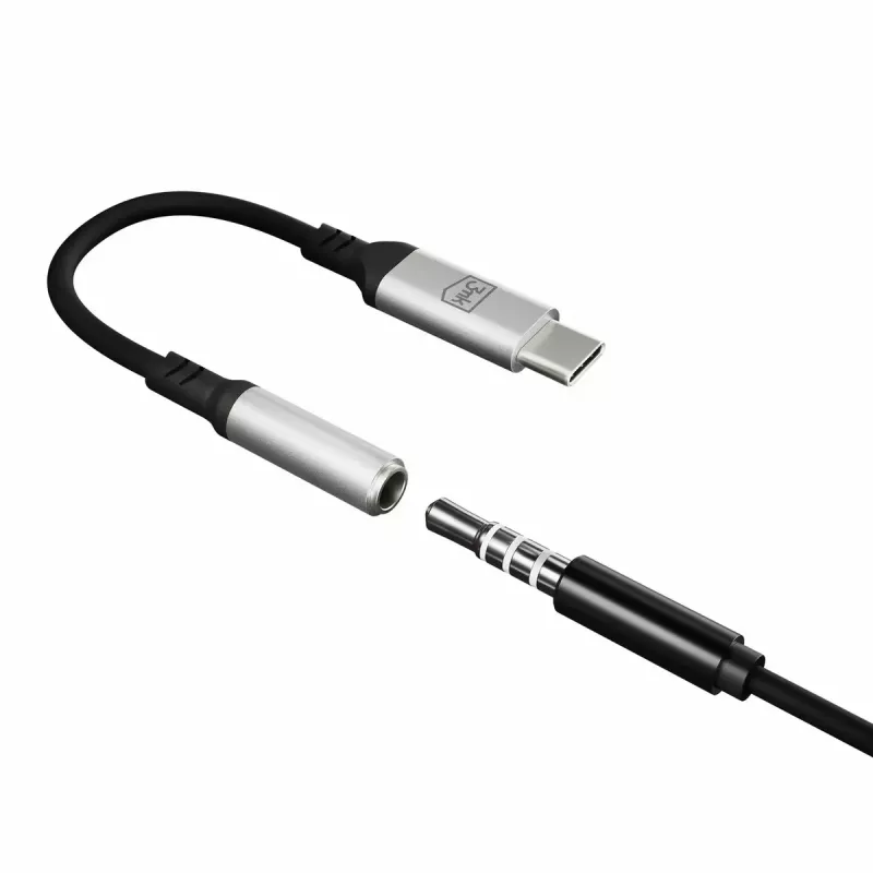 USB-C į 3.5 mm lizdą adapterio laidas 3MK 1 vnt.