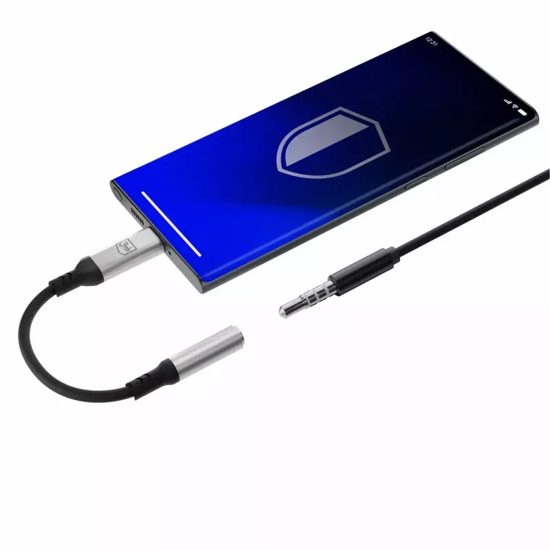 USB-C į 3.5 mm lizdą adapterio laidas 3MK 1 vnt.