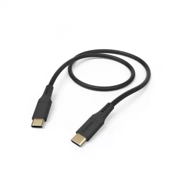 Hama Flexible USB kabelis USB 2.0 1,5 m USB C juodas