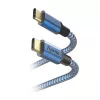 Hama Reflective USB laidas USB 2.0 1,5 m USB-C mėlynas