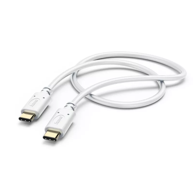 Hama įkrovimo laidas, USB-C – USB-C, 1,5 m, baltas