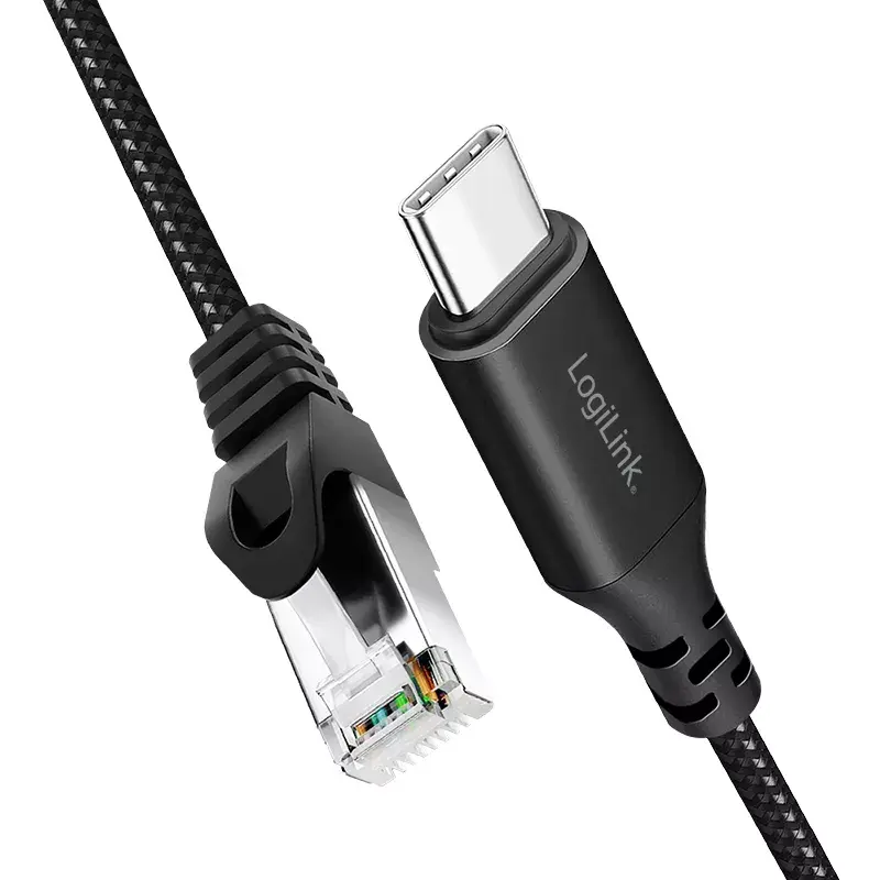 Tinklo kabelis LogiLink CU0412 RJ-45 Cat6 2 m Juodas