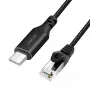 Tinklo kabelis LogiLink CU0415 RJ-45 Cat6 7,5 m juodas