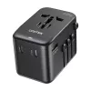 Universalus kelioninis adapteris UNITEK P1122ABK01 Juodas, C tipas, G, I