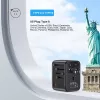 Universalus kelioninis adapteris UNITEK P1122ABK01 Juodas, C tipas, G, I