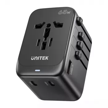 Universalus kelioninis adapteris UNITEK P1122ABK01 Juodas, C tipas, G, I