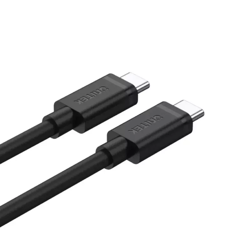 USB C į USB C laidas Unitek Y-C477BK01-2M, USB 3.2 Gen 1, 2 m, 5 Gbit/s, PD 60 W, juodas