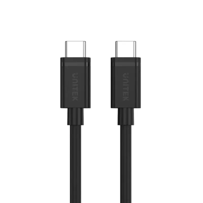 USB C į USB C laidas Unitek Y-C477BK01-2M, USB 3.2 Gen 1, 2 m, 5 Gbit/s, PD 60 W, juodas