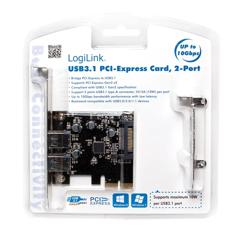 LogiLink PC0080 PCI Express USB 3.1 valdiklio plokštė