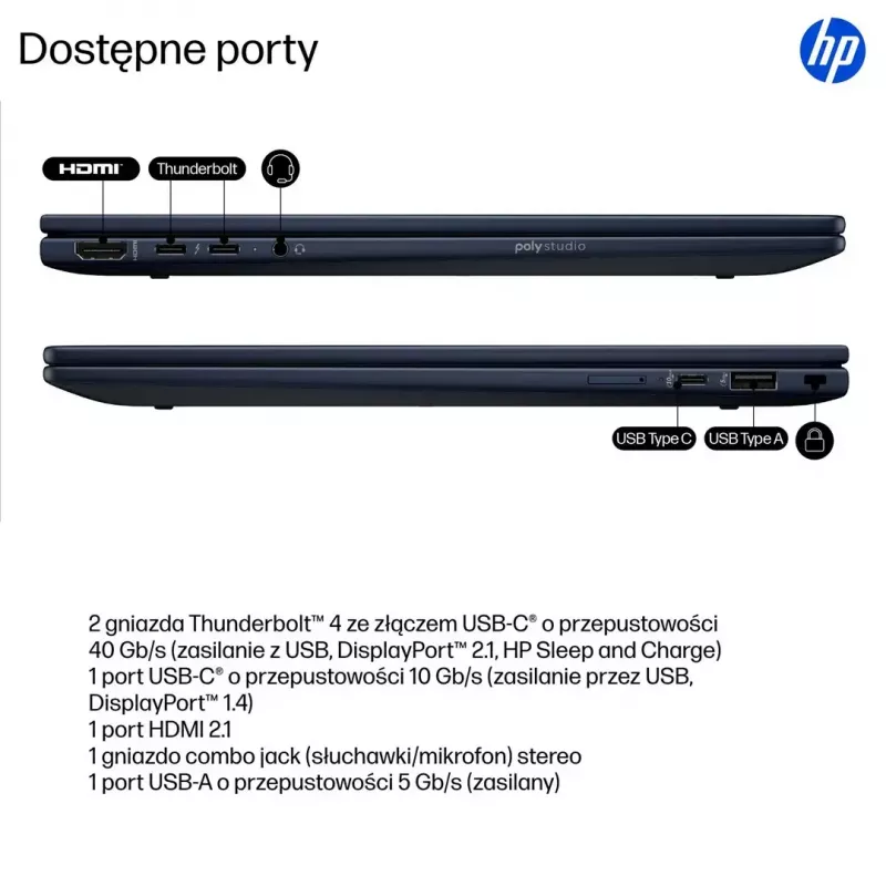 Nešiojamas kompiuteris HP EliteBook X Flip G1i 14 7 32GB 512GB Win11Pro