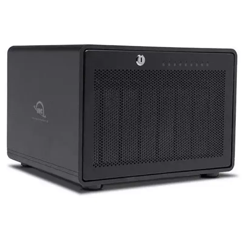 OWC ThunderBay 8 stalinis diskų masyvas juodas 8 diskai HDD SSD