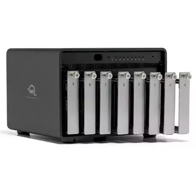 OWC ThunderBay 8 stalinis diskų masyvas juodas 8 diskai HDD SSD