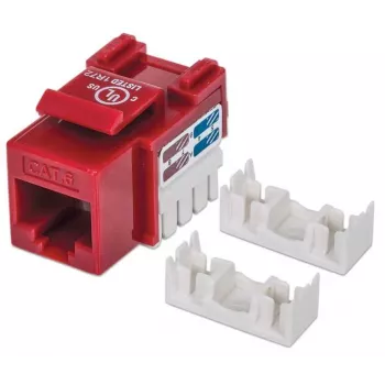 Intellinet Keystone Jack Cat6 UTP Punch-down, raudonas