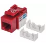 Intellinet Keystone Jack Cat6 UTP Punch-down, raudonas