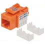 Intellinet Keystone Jack Cat6 UTP Punch-down Oranžinis