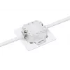 Intellinet 2 prievadų Cat6 10G ekranuota RJ45 sieninė jungtis su dangteliu, STP, signalinė balta RAL9003