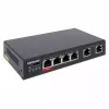 Intellinet 6-Port Fast Ethernet Switch su 4 PoE prievadais 65W galios biudžetas