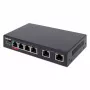 Intellinet 6-Port Fast Ethernet Switch su 4 PoE prievadais 65W galios biudžetas