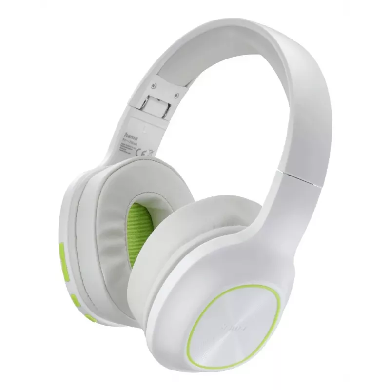 Hama Spirit Calypso III belaidės ausinės ant galvos, skambučiai/muzika, Bluetooth, žalia, balta