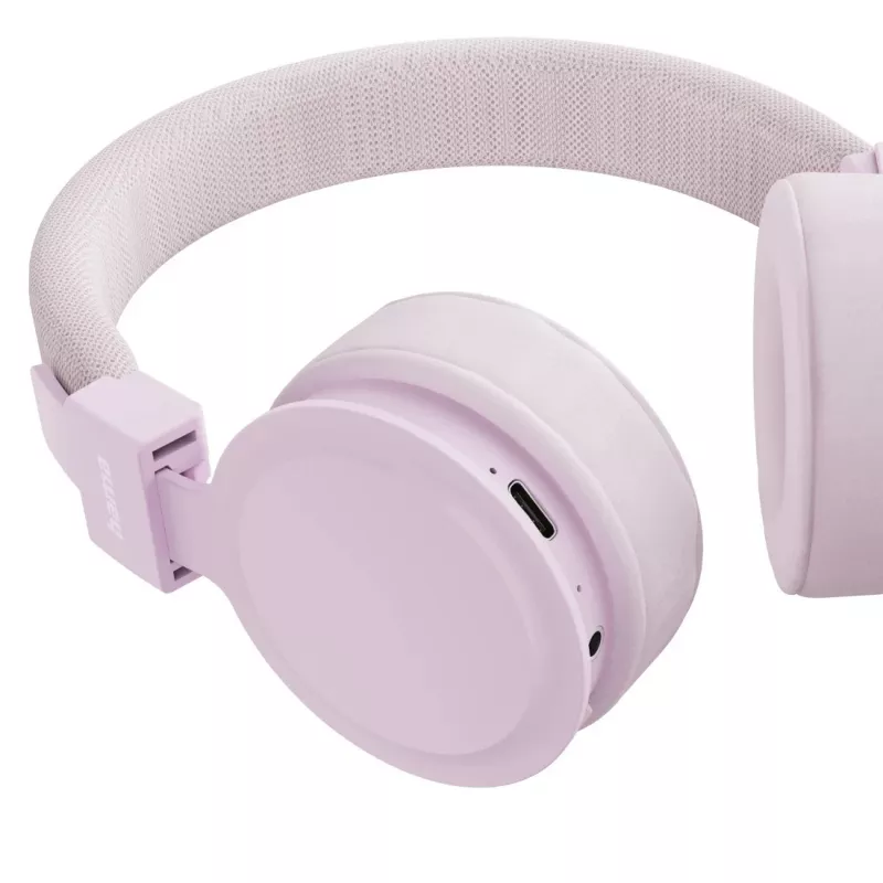 Hama Freedom Lit III belaidės ausinės, ant ausų, USB Type-C, Bluetooth, rožinės