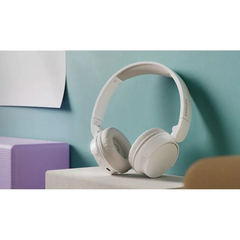 Philips TAH3209WT/00 belaidės ausinės ant galvos, skambučiai/muzika, Bluetooth, balta
