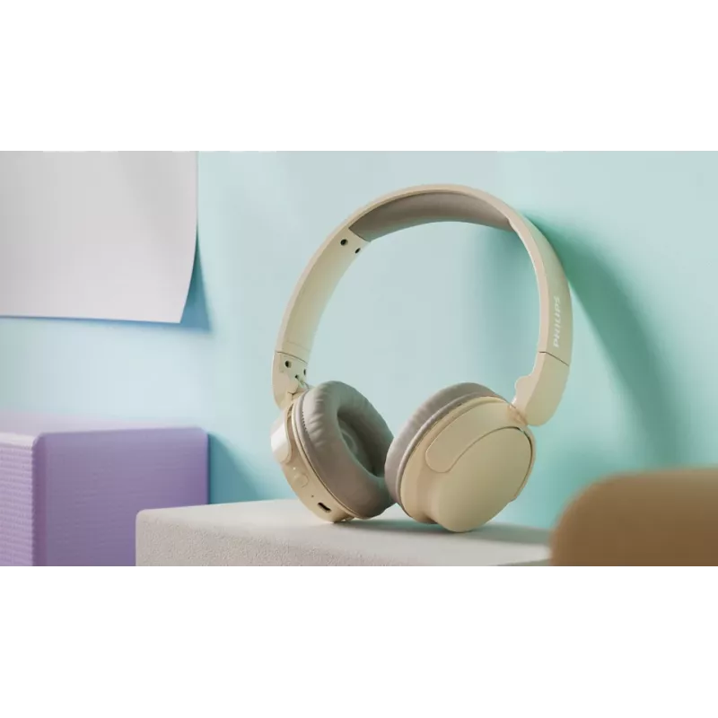 Philips TAH3209BG/00 belaidės ausinės ant galvos, skambučiai/muzika, Bluetooth, smėlio spalvos