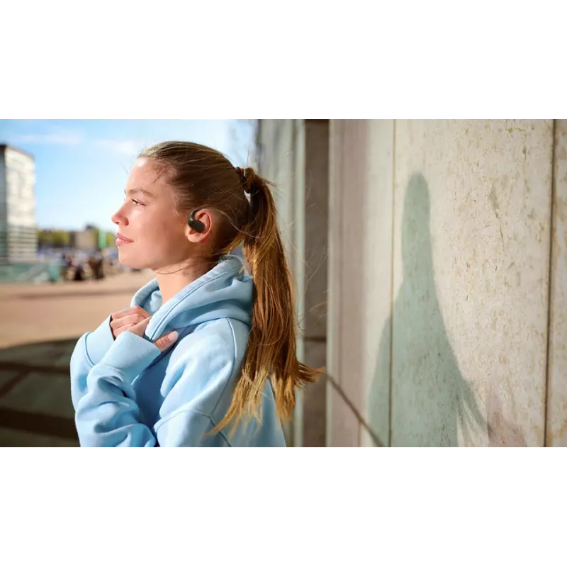 Philips 6000 serijos TAA6709BK/00 ausinės / laisvų rankų įranga True Wireless Stereo (TWS) Ausų kabliukai Sportinės Bluetooth Juoda, Raudona