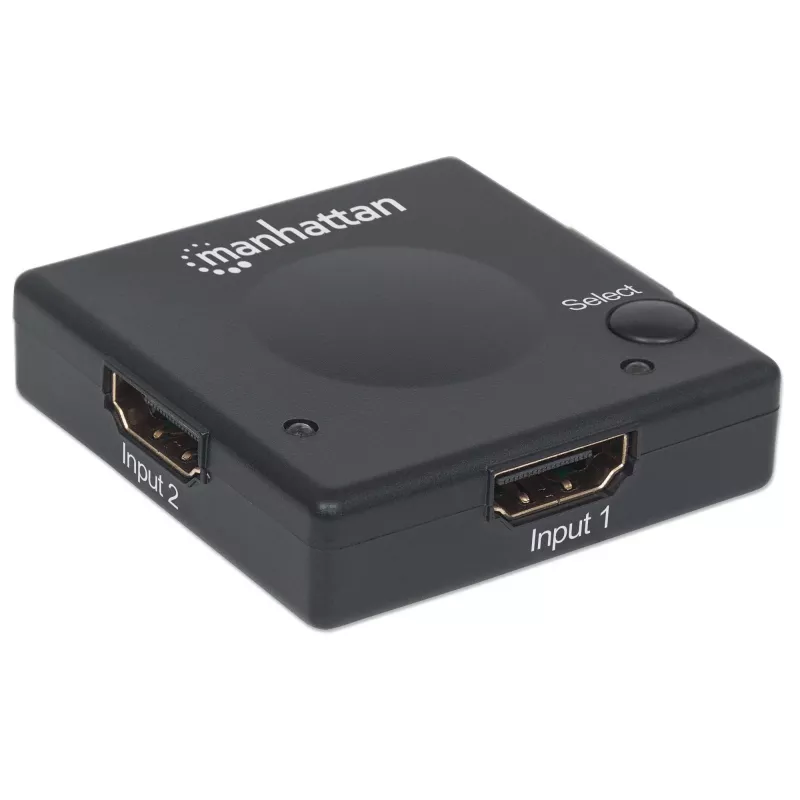 Manhattan HDMI jungiklis 2 prievadai, 1080p, juodas