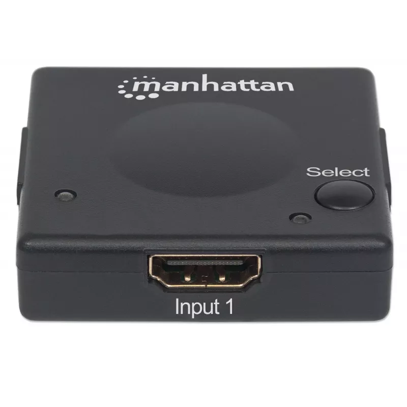 Manhattan HDMI jungiklis 2 prievadai, 1080p, juodas