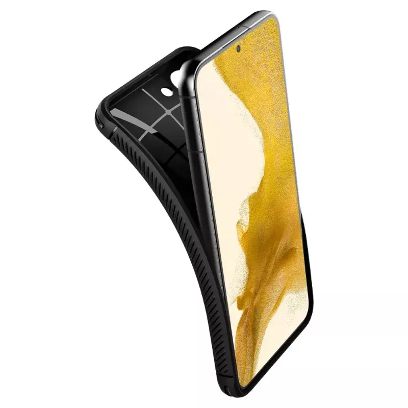 Spigen Rugged Armor dėklas mobiliajam telefonui juodas Galaxy S22 6,1 colio