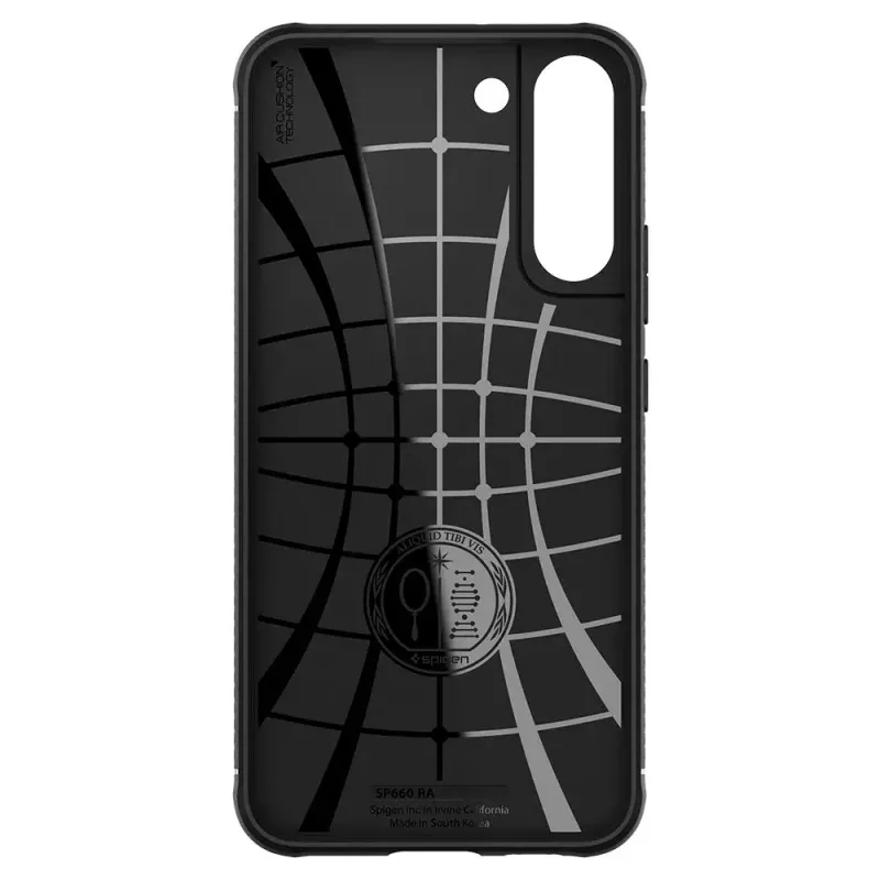 Spigen Rugged Armor dėklas mobiliajam telefonui juodas Galaxy S22 6,1 colio