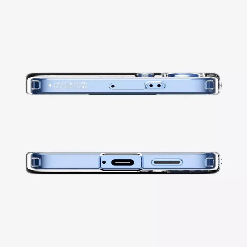 Spigen ACS08995 Liquid Crystal nugarėlės dėklas Galaxy S25, TPU, skaidrus