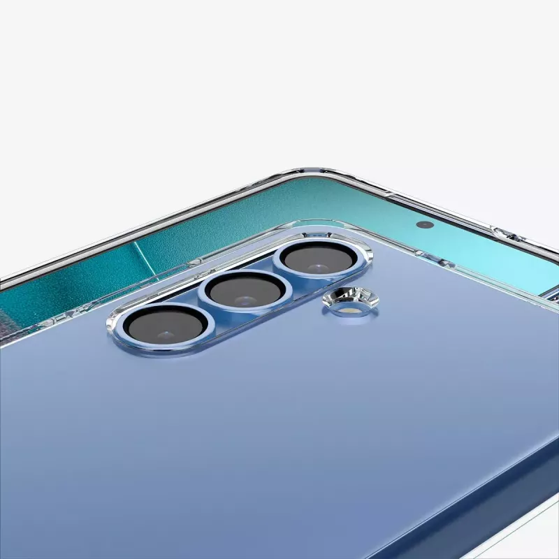 Spigen ACS08995 Liquid Crystal nugarėlės dėklas Galaxy S25, TPU, skaidrus