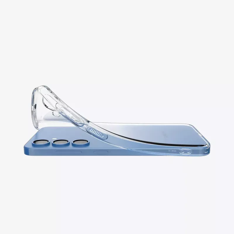 Spigen ACS08995 Liquid Crystal nugarėlės dėklas Galaxy S25, TPU, skaidrus