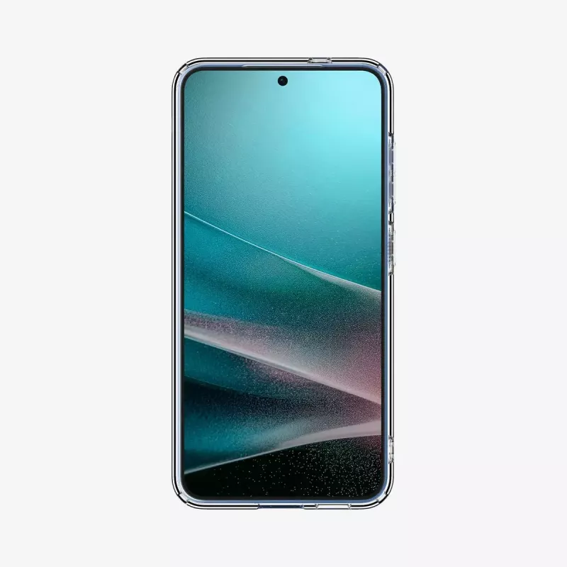 Spigen ACS08995 Liquid Crystal nugarėlės dėklas Galaxy S25, TPU, skaidrus