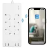 LogiLink Wi-Fi išmanusis rozetinis blokas 6x CEE 7/3 4x USB
