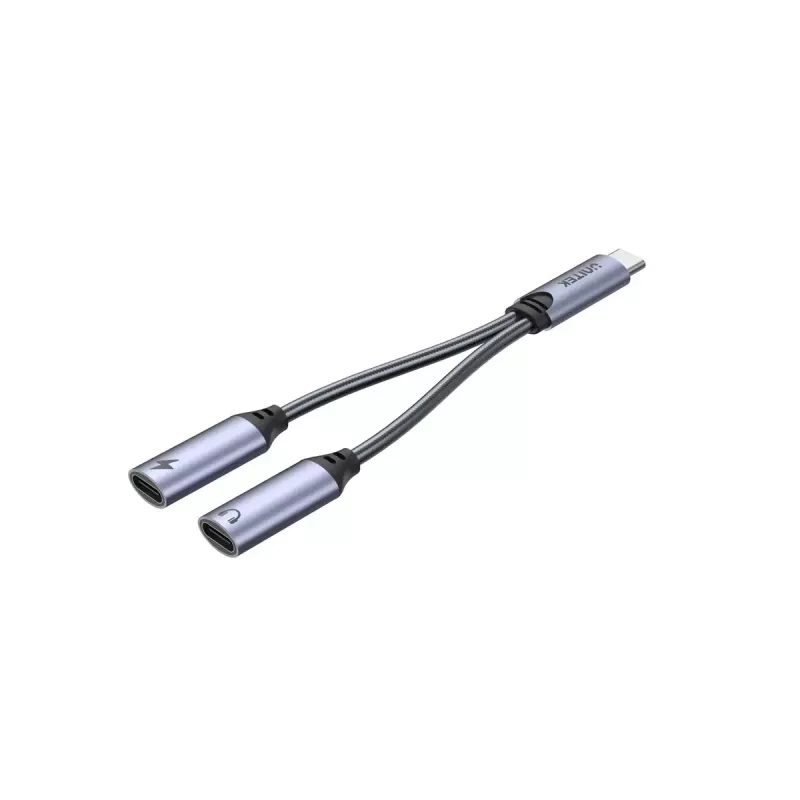 Garso adapteris UNITEK M206A USB Type-C aliuminis juodai pilkas